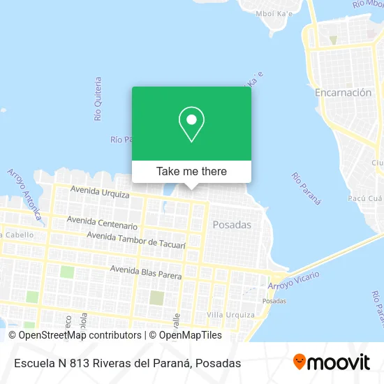 Escuela N 813 Riveras del Paraná map