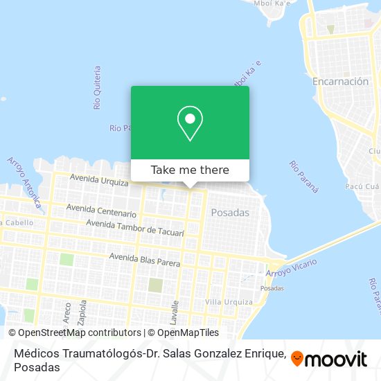 Mapa de Médicos Traumatólogós-Dr. Salas Gonzalez Enrique