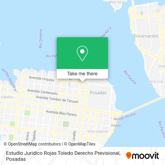 Estudio Juridico Rojas Toledo Derecho Previsional map