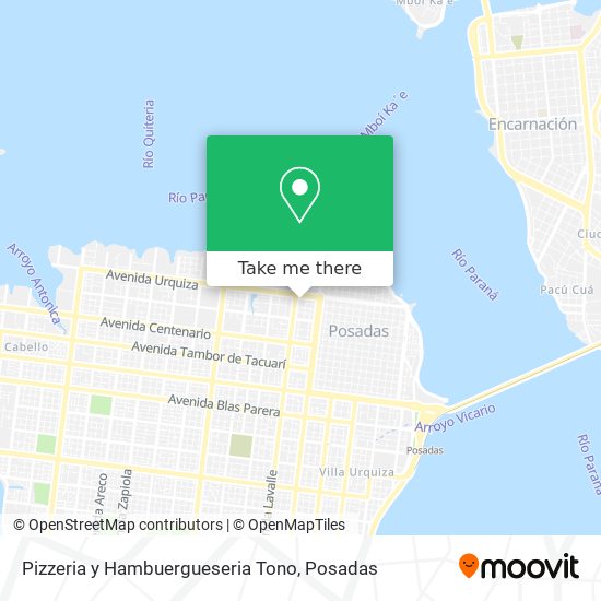 Pizzeria y Hambuergueseria Tono map