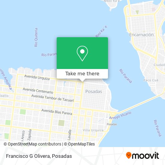 Mapa de Francisco G Olivera