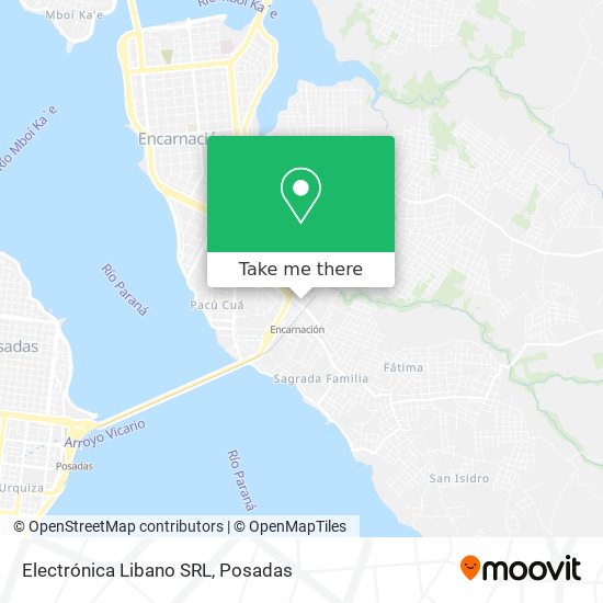 Electrónica Libano SRL map