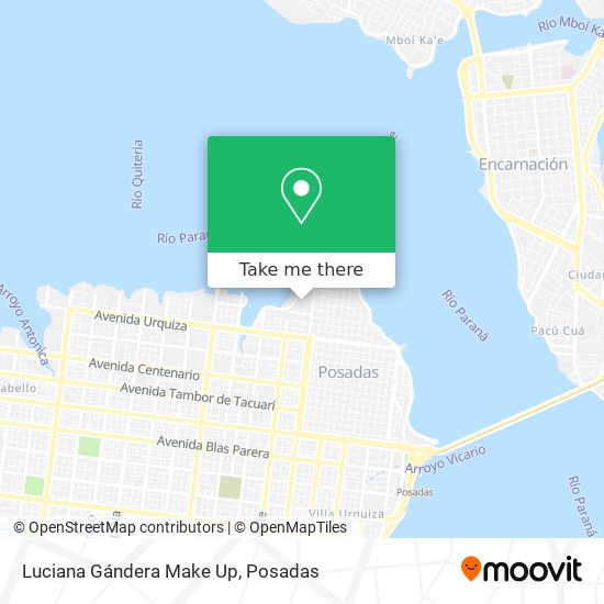 Luciana Gándera Make Up map