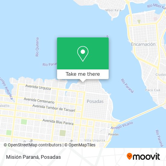 Misión Paraná map