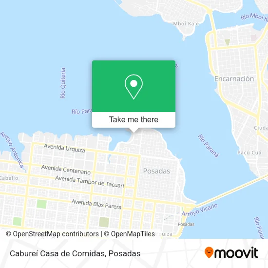 Cabureí Casa de Comidas map