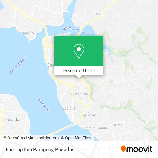 Fun Top Fun Paraguay map