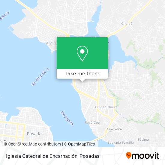 Mapa de Iglesia Catedral de Encarnación