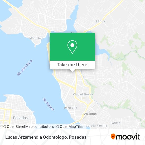 Mapa de Lucas Arzamendia Odontologo