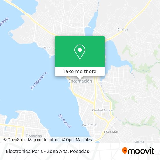 Mapa de Electronica Paris - Zona Alta