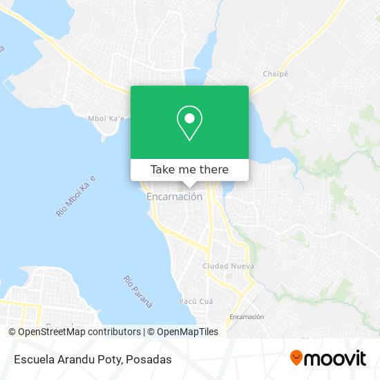 Mapa de Escuela Arandu Poty