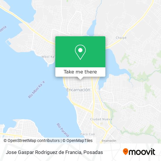 Jose Gaspar Rodriguez de Francia map