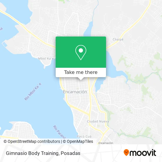 Gimnasio Body Training map