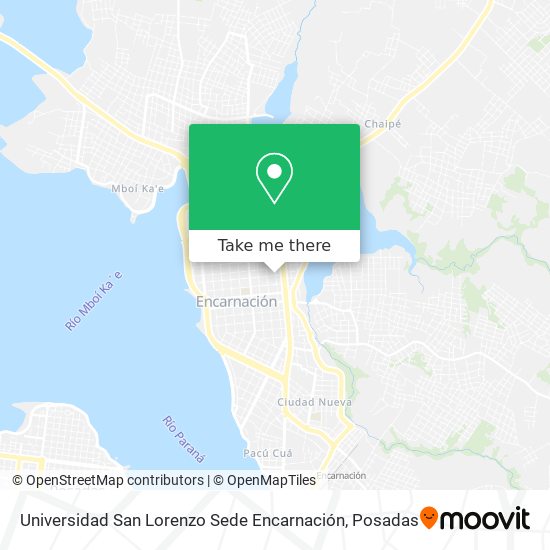 Universidad San Lorenzo Sede Encarnación map