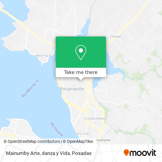 Mapa de Mainumby Arte, danza y Vida