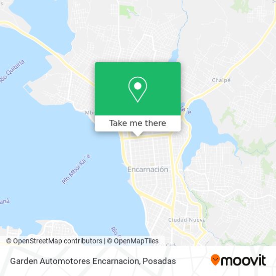 Garden Automotores Encarnacion map
