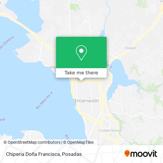 Chiperia Doña Francisca map
