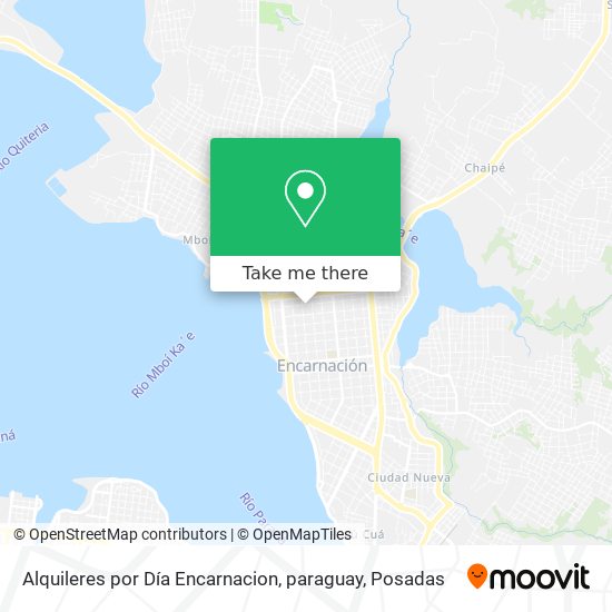 Alquileres por Día Encarnacion, paraguay map