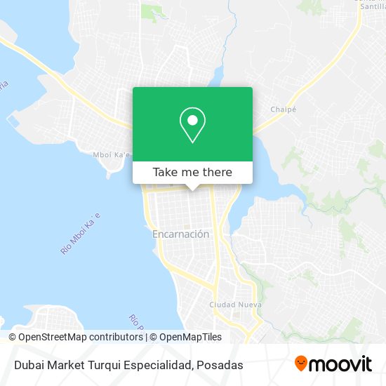 Mapa de Dubai Market Turqui Especialidad