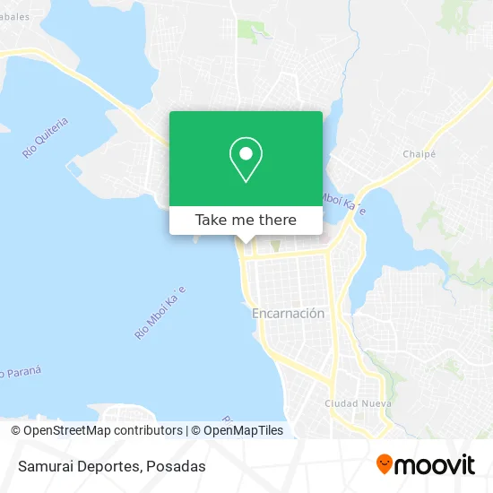 Samurai Deportes map