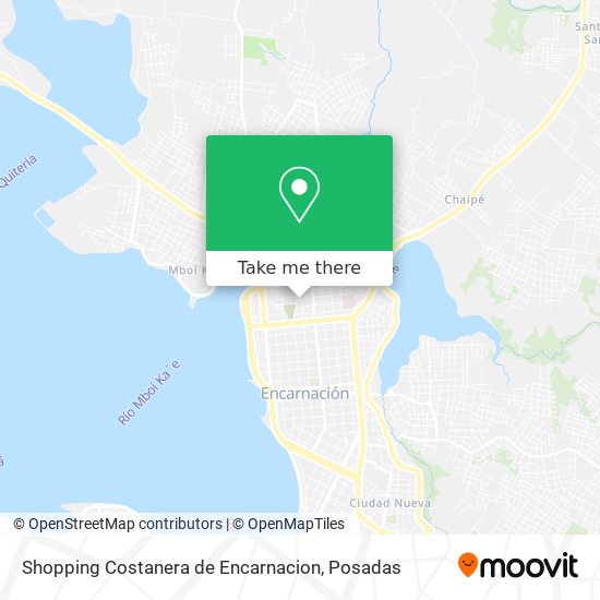 Shopping Costanera de Encarnacion map