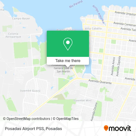Posadas Airport PSS map