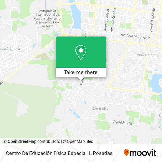 Centro De Educación Física Especial 1 map