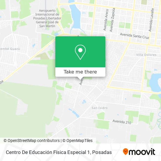 Mapa de Centro De Educación Física Especial 1