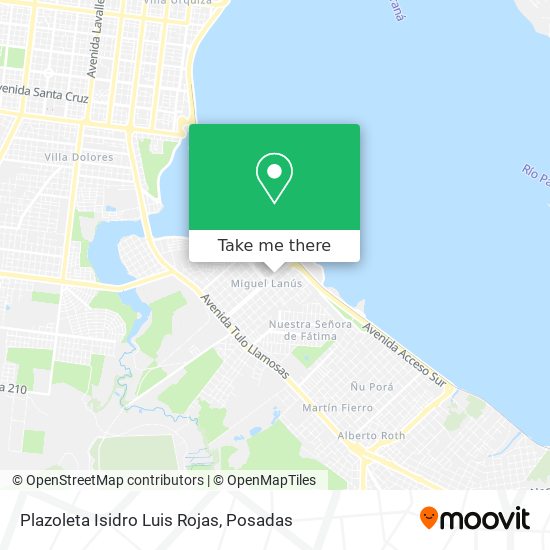 Plazoleta Isidro Luis Rojas map