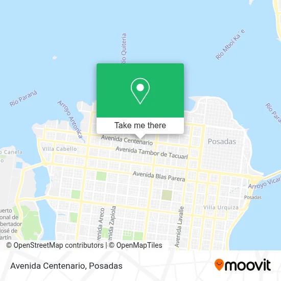 Avenida Centenario map