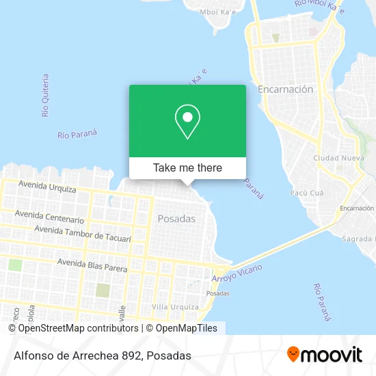 Alfonso de Arrechea 892 map