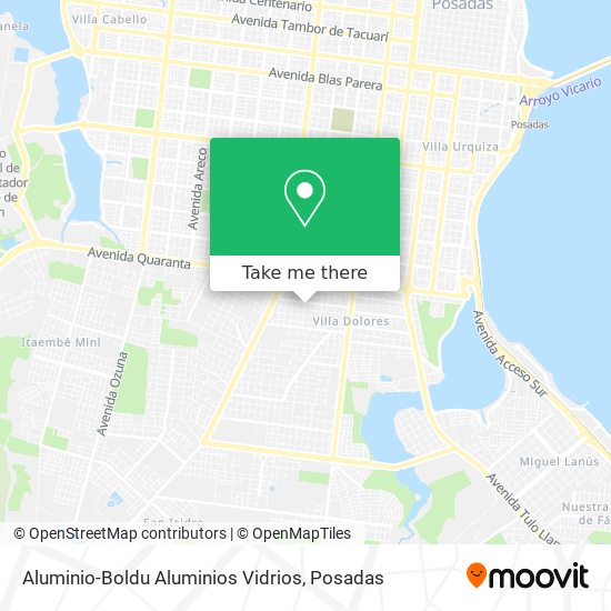 Aluminio-Boldu Aluminios Vidrios map