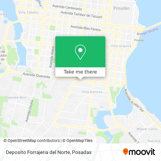 Mapa de Deposito Forrajeria del Norte