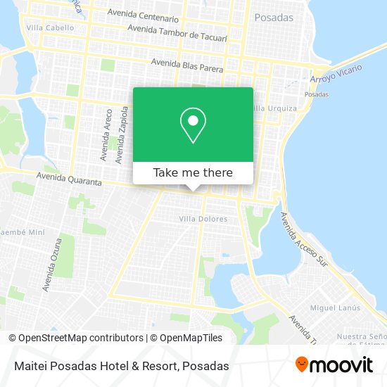 Mapa de Maitei Posadas Hotel & Resort