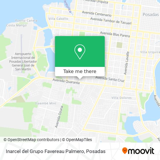 Mapa de Inarcel del Grupo Favereau Palmero