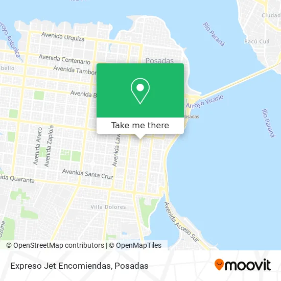 Expreso Jet Encomiendas map