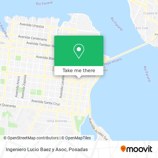 Ingeniero Lucio Baez y Asoc map