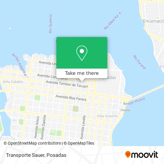 Transporte Sauer map