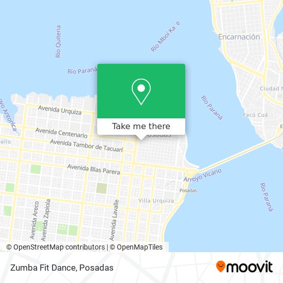 Mapa de Zumba Fit Dance