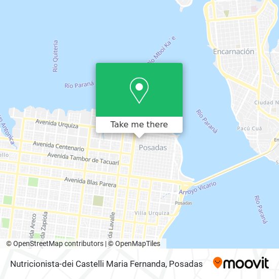 Mapa de Nutricionista-dei Castelli Maria Fernanda