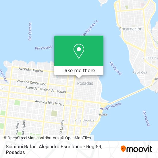 Scipioni Rafael Alejandro Escribano - Reg 59 map