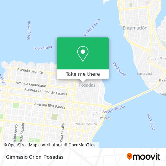 Gimnasio Orion map