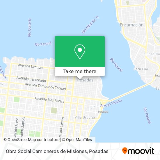 Obra Social Camioneros de Misiones map