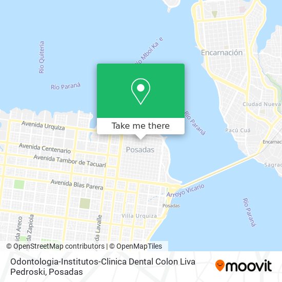 Odontologia-Institutos-Clinica Dental Colon Liva Pedroski map