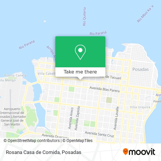 Mapa de Rosana Casa de Comida