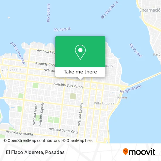 El Flaco Alderete map