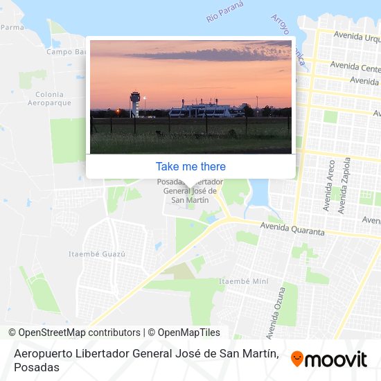 Aeropuerto Libertador General José de San Martín map