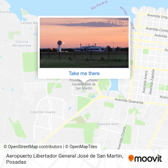 Aeropuerto Libertador General José de San Martín map