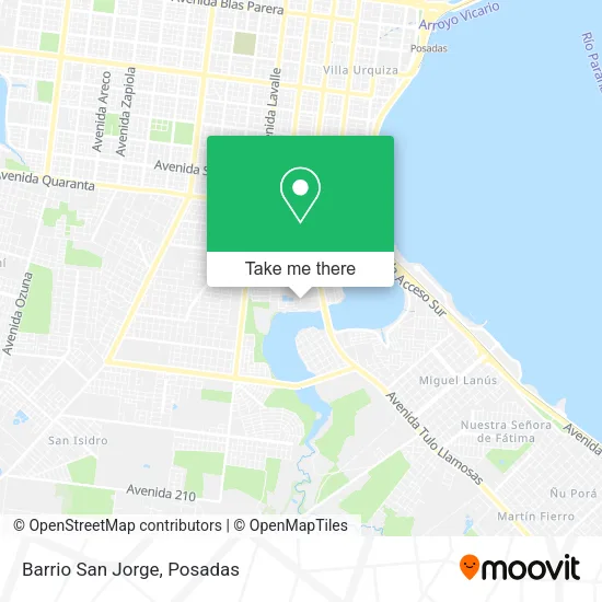 Barrio San Jorge map