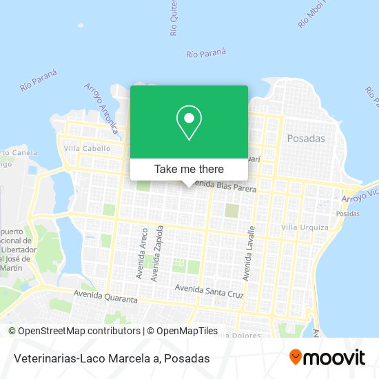 Veterinarias-Laco Marcela a map