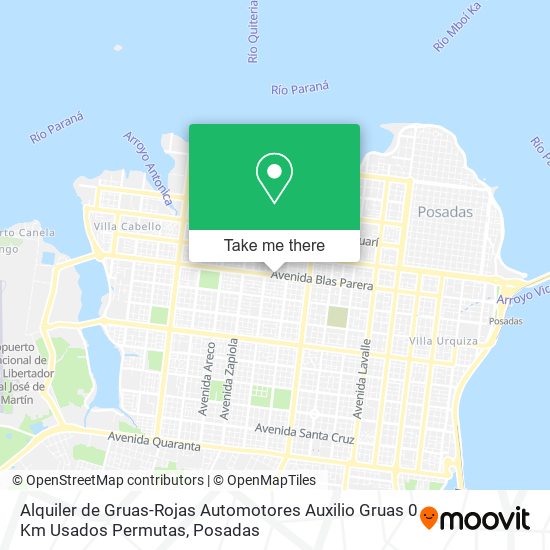 Alquiler de Gruas-Rojas Automotores Auxilio Gruas 0 Km Usados Permutas map